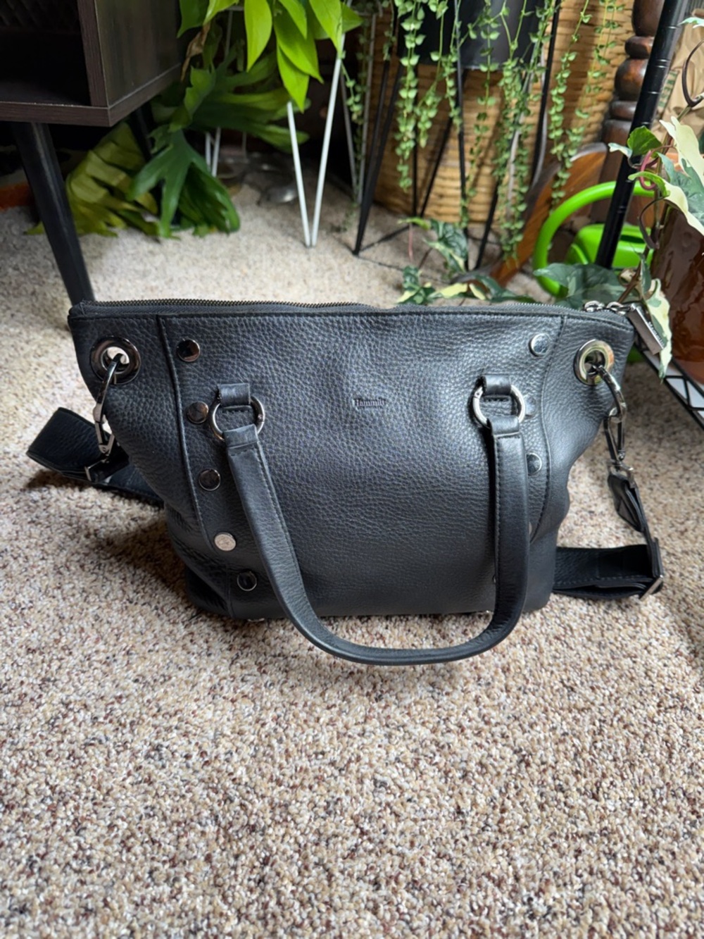 Hammitt Daniel Medium Black/Gunmetal - Picture 3 of 9